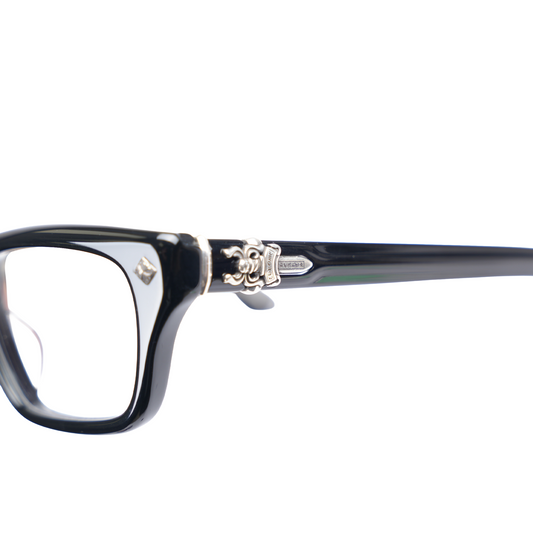 CHROME HEARTS BLACK HOLLYWEIRD GLASSES