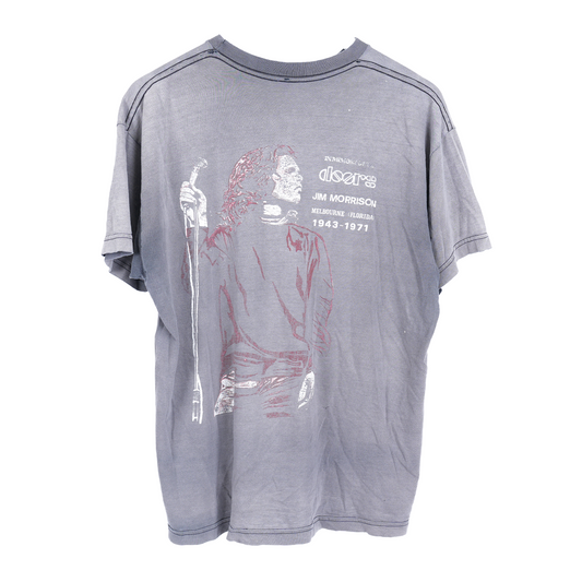 VINTAGE IN MEMORY OF JIM MORRISON FADED DOORS T-SHIRT