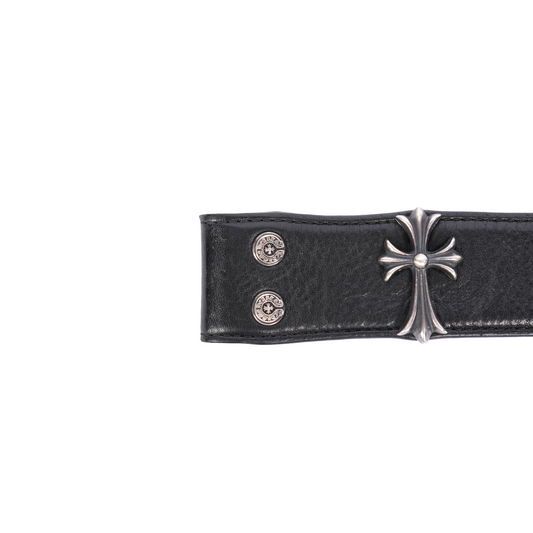 CHROME HEARTS CROSS STUDDED BELT STRAP SIZE 38
