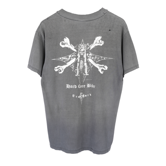 VINTAGE HARDCORE BIKER FADED POCKET TEE