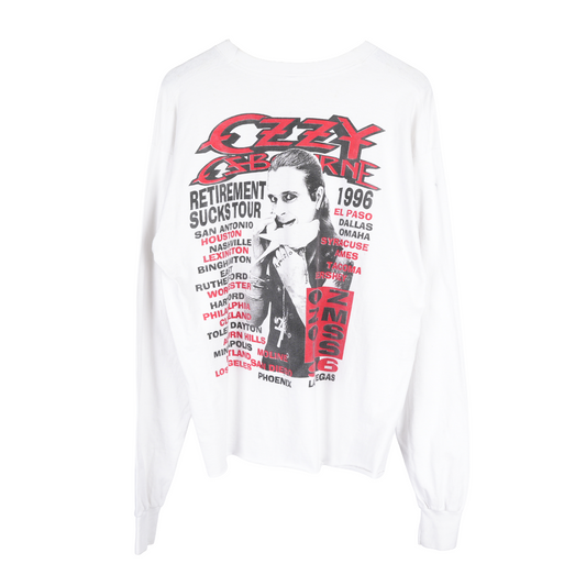 VINTAGE OZZY OSBOURNE RETIREMENT SUCKS 1996 TOUR LONG SLEEVE