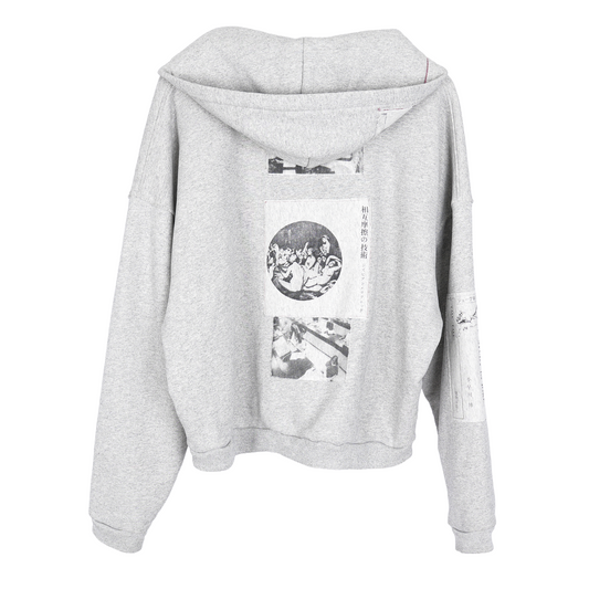 ERD GREY ASSEMBLAGE HOODIE
