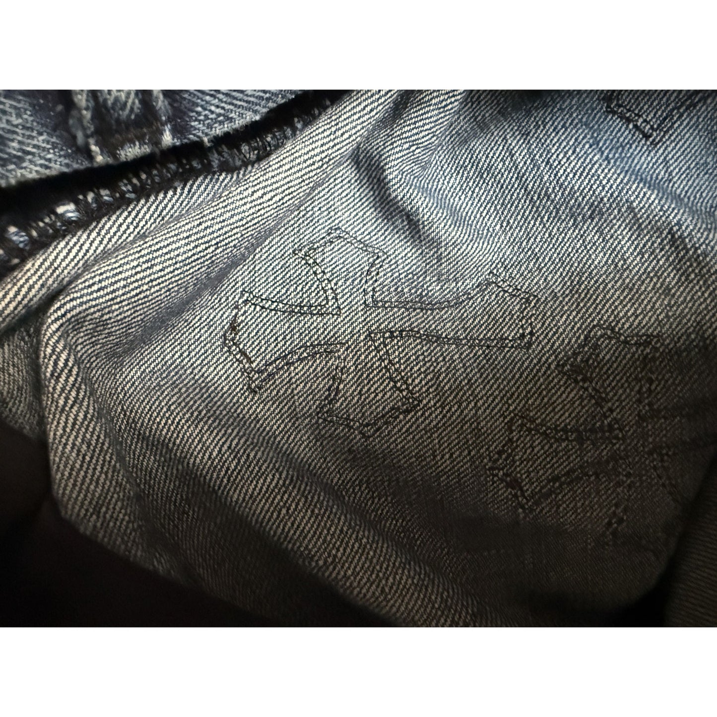 Chrome Hearts Black, White & Brown Patch blue Denim Jeans