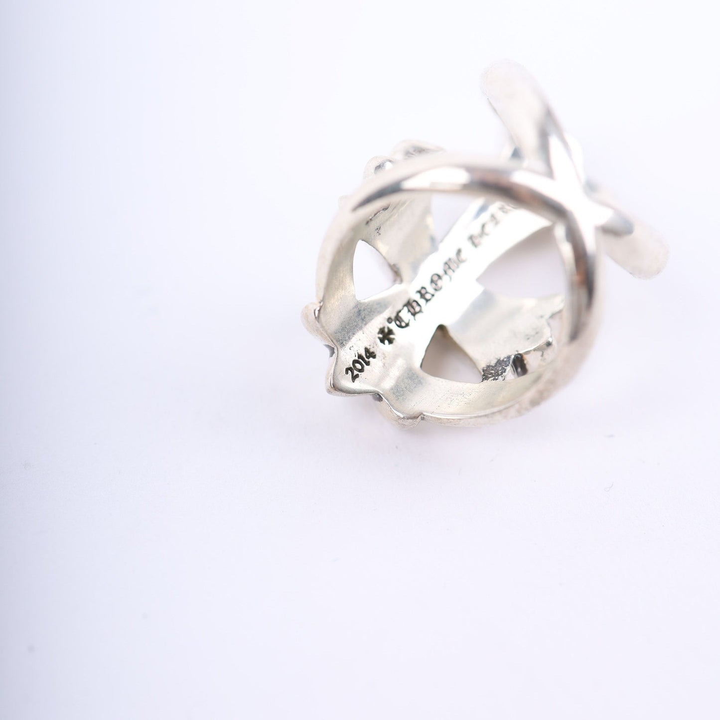 CHROME HEARTS STERLING SILVER INFINITY RING .925 SIZE 8