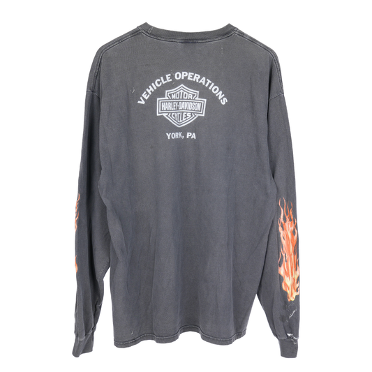 HARLEY DAVIDSON FLAME LONG SLEEVE T-SHIRT