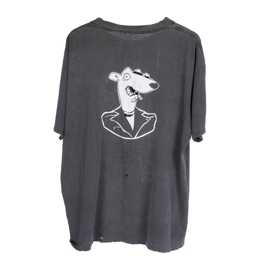 VINTAGE SCREECHING WEASEL THRASHED SAFETY PIN TEE