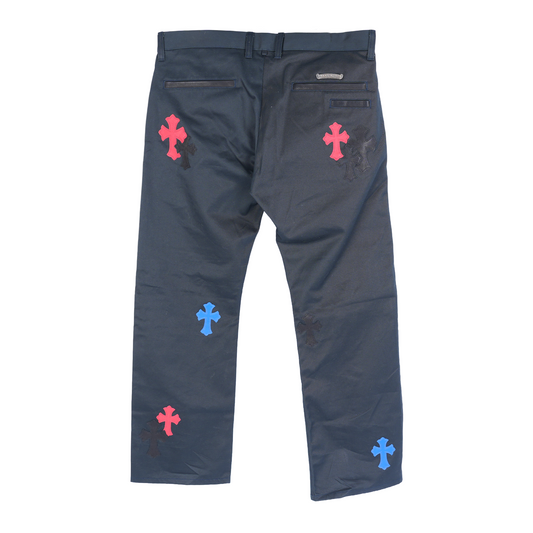 CHROME HEARTS BLACK/RED 'SPIDERMAN' CHINOS