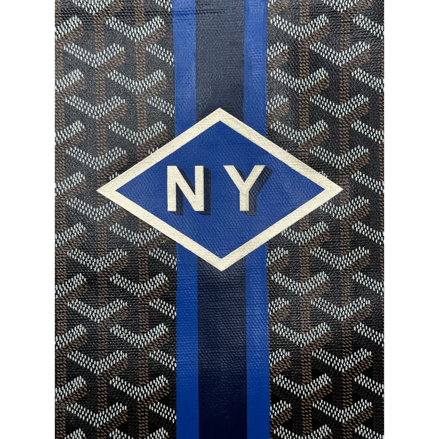 GOYARD SENAT POUCH NAVY BLUE CUSTOM NY PAINT