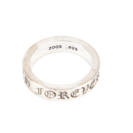 CHROME HEARTS SILVER 6MM FOREVER RING