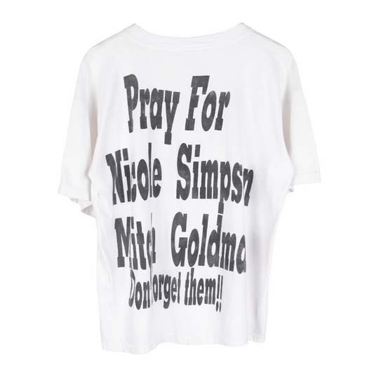 VINTAGE GOLDMAN & NICOLE BROWN PRAYER 1990'S TEE