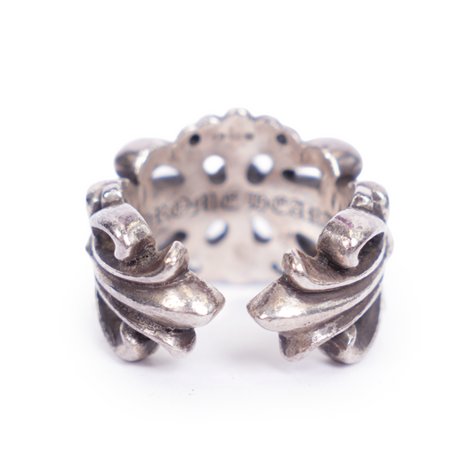 CHROME HEARTS DOUBLE FLORAL RING