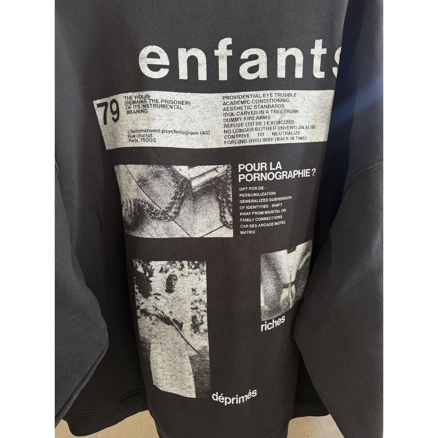 Enfants Riches Deprimes Por La Ponographie Hoodie
