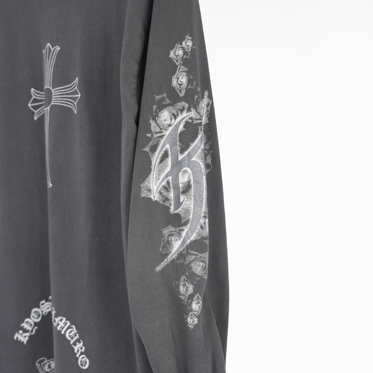 CHROME HEARTS VINTAGE KYOSUKE HIMURO 1998 LARGE CROSS LONG SLEEVE TEE