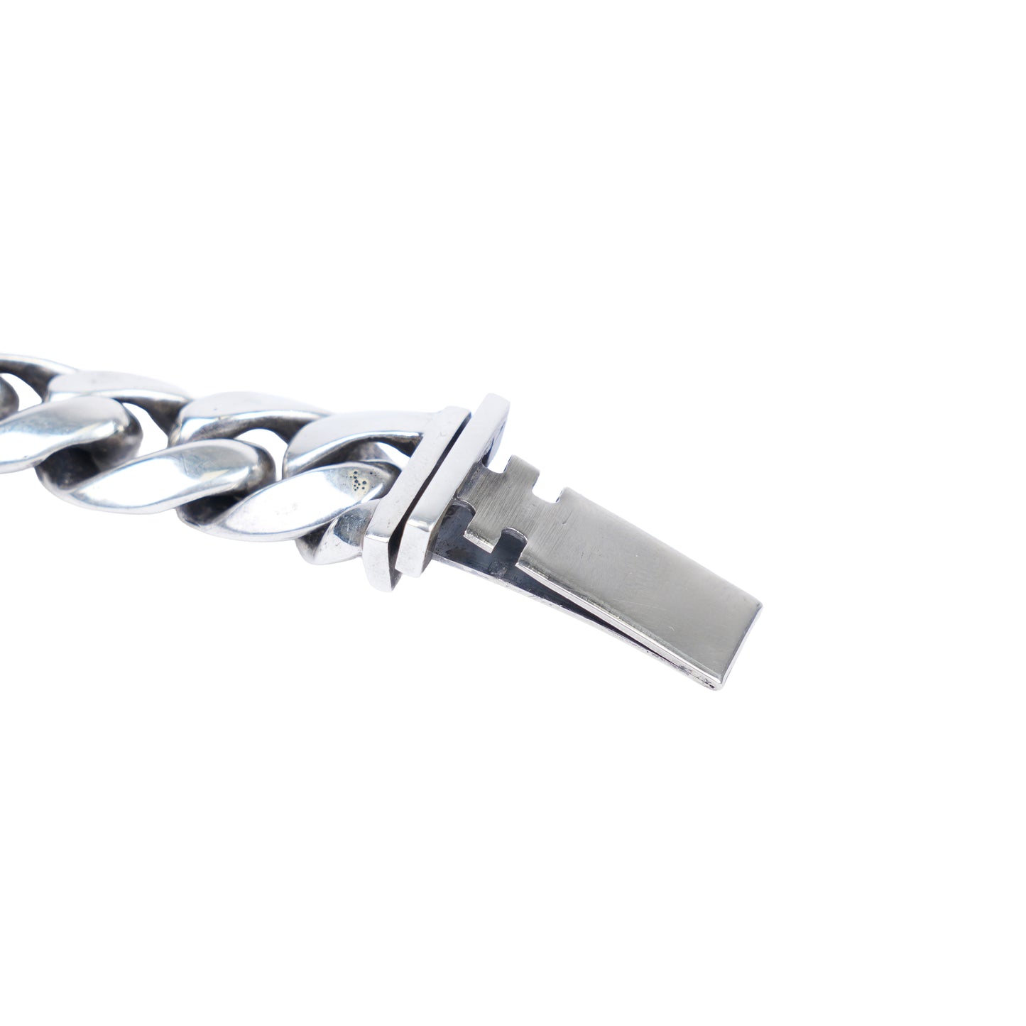 CHROME HEARTS FACTORY DIAMOND FLORAL CROSS ID BRACELET