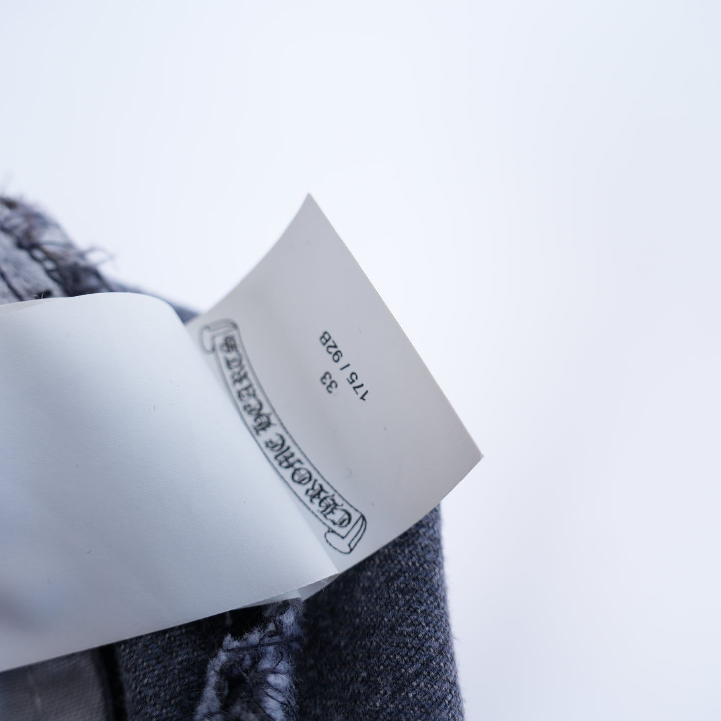 CHROME HEARTS BLACK LEVI CROSS PATCH JEANS