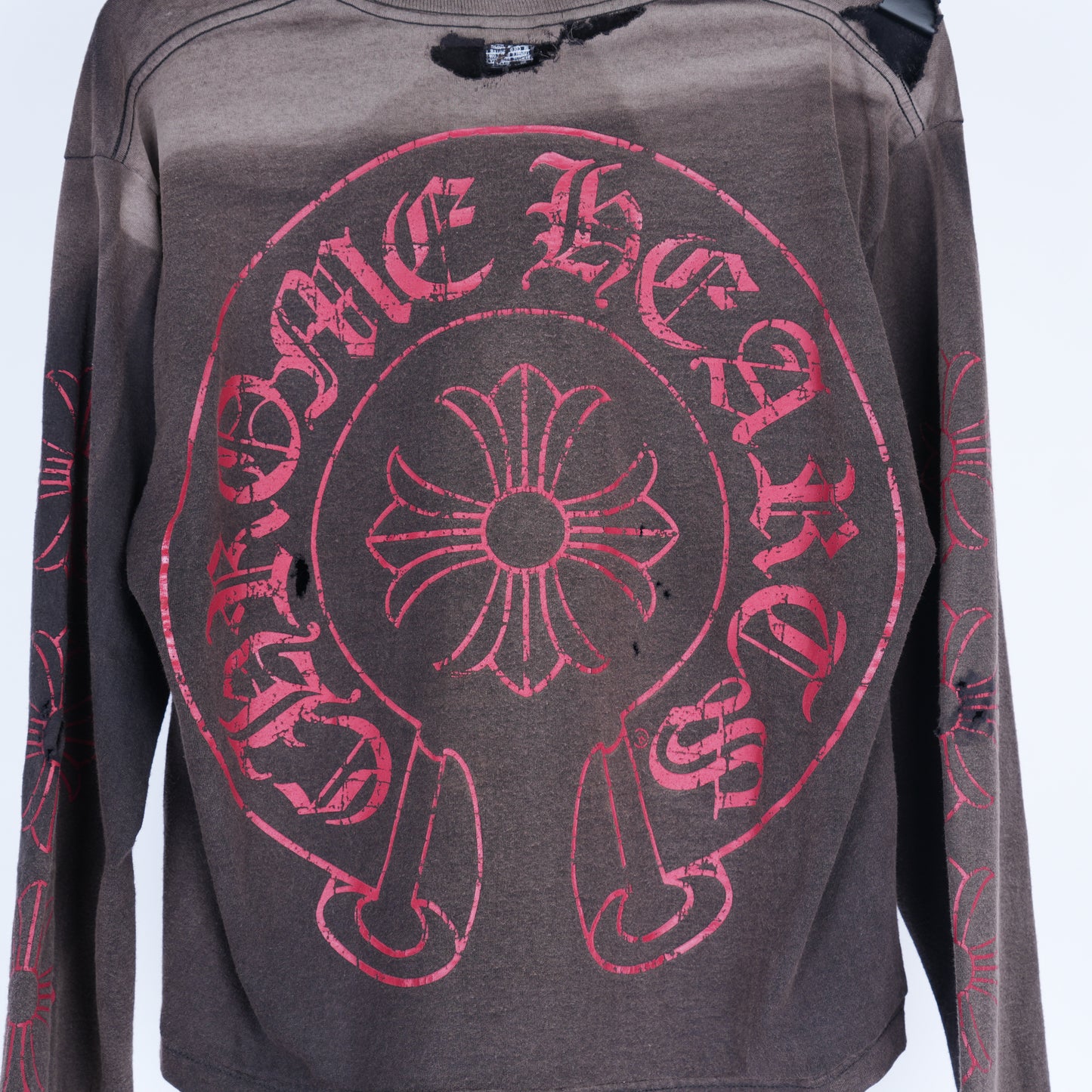 Chrome Hearts Vintage Black/Red Horseshoe Longsleeve