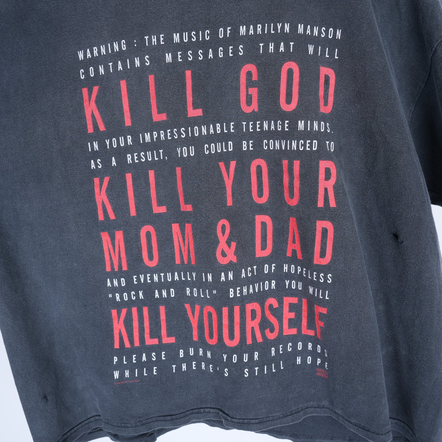 VINTAGE MARILYN MANSON KILL YOURSELF T-SHIRT