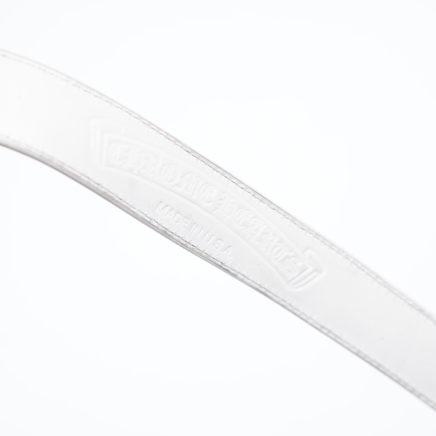CHROME HEARTS 1 INCH WHITE STRAP