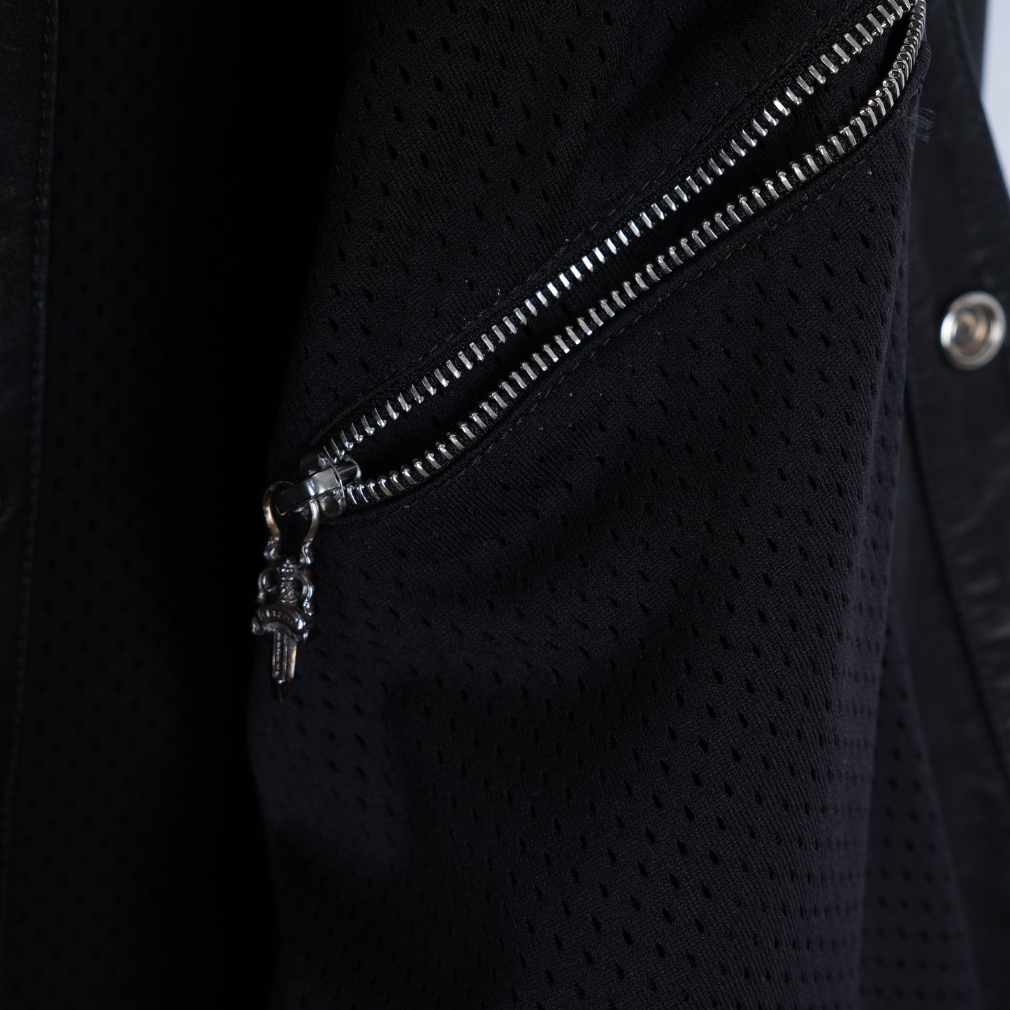 CHROME HEARTS 1 OF 1 MATTY BOY HANDPAINTED LEATHER JACKET