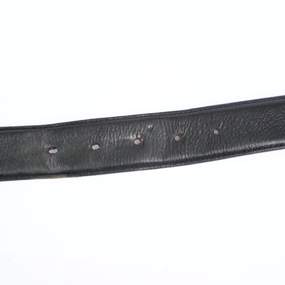 CHROME HEARTS BLACK LEATHER STRAP SZ 36