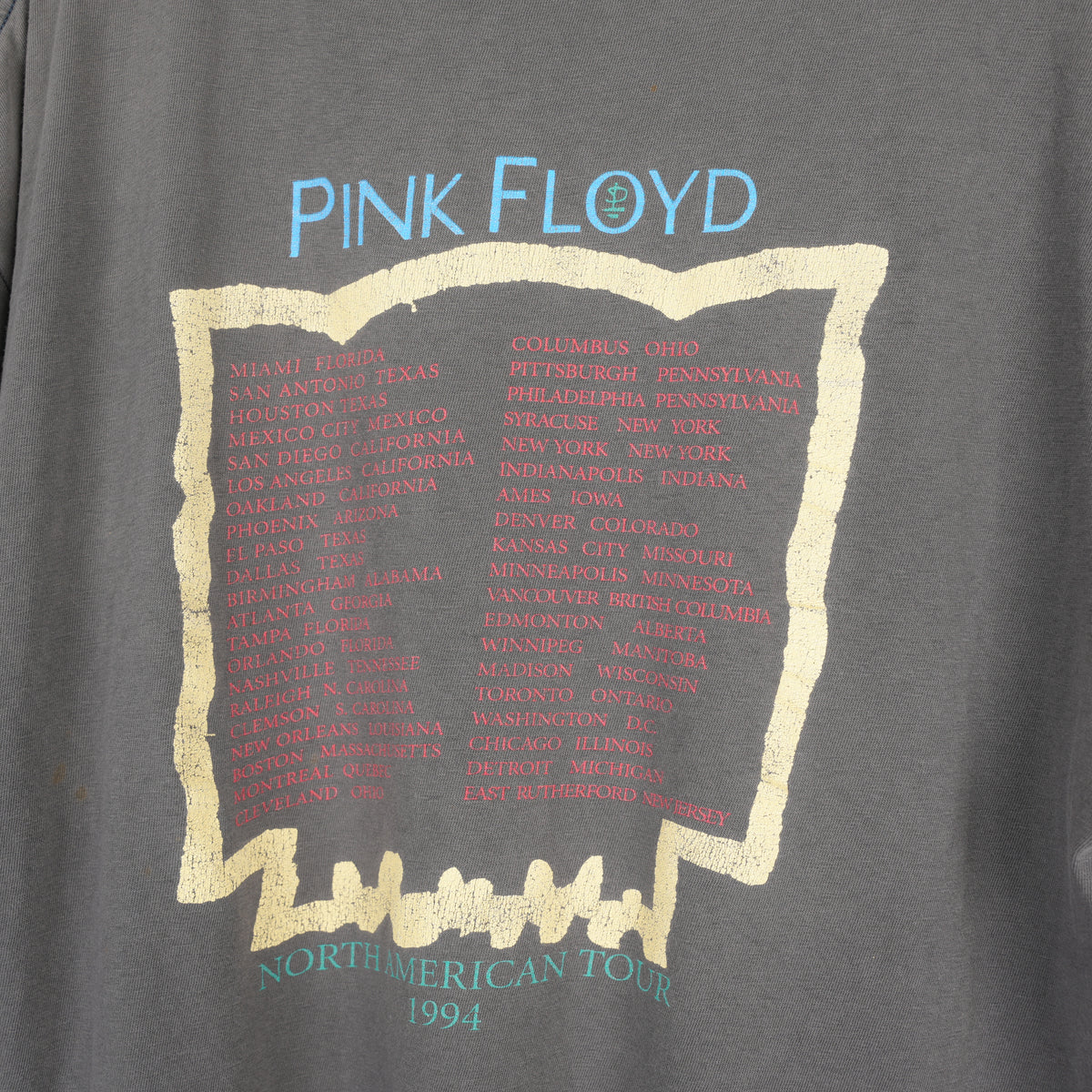 VINTAGE PINK FLOYD 1994 NORTH AMERICAN TOUR TEE