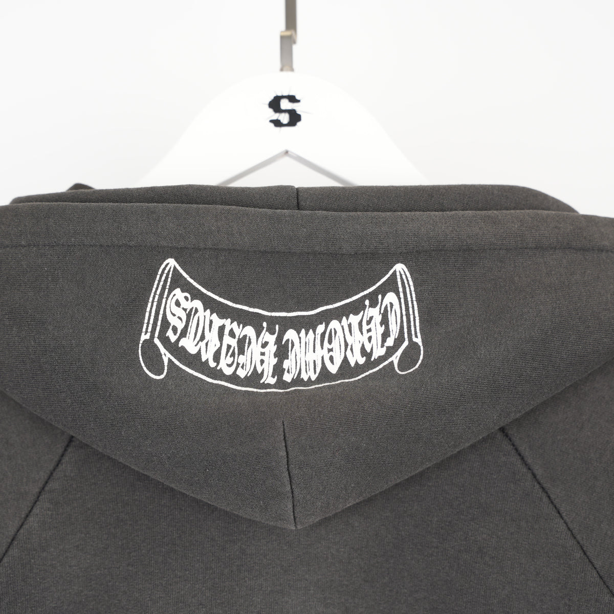 CHROME HEARTS VINTAGE THERMAL SCROLL LOGO ZIP UP