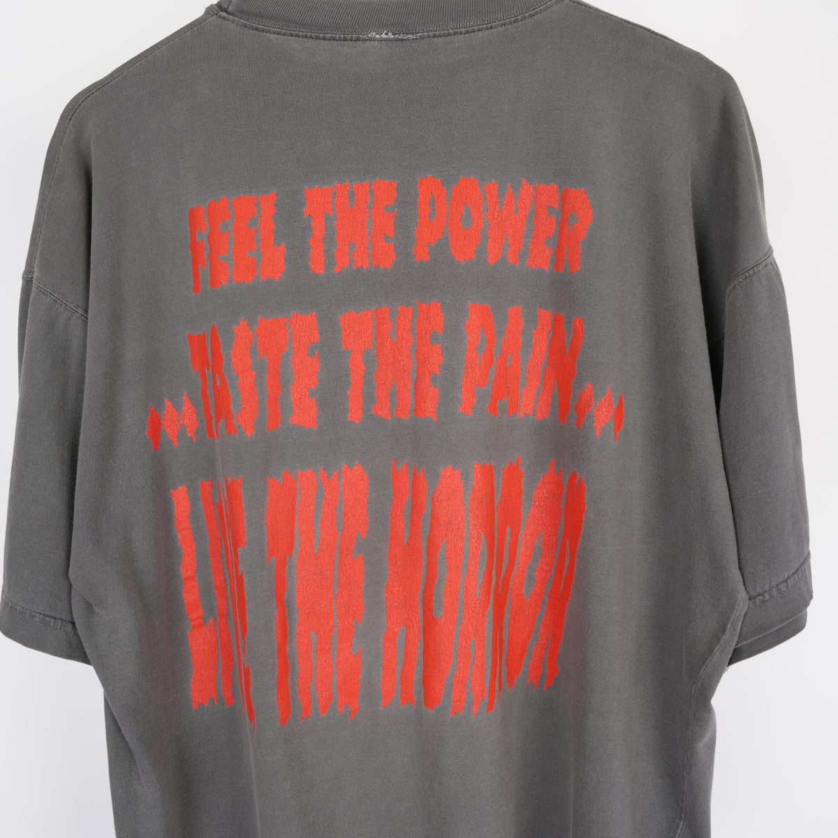 VINTAGE 1991 GRAVE INTO GRAVE LIVE THE HORROR TEE