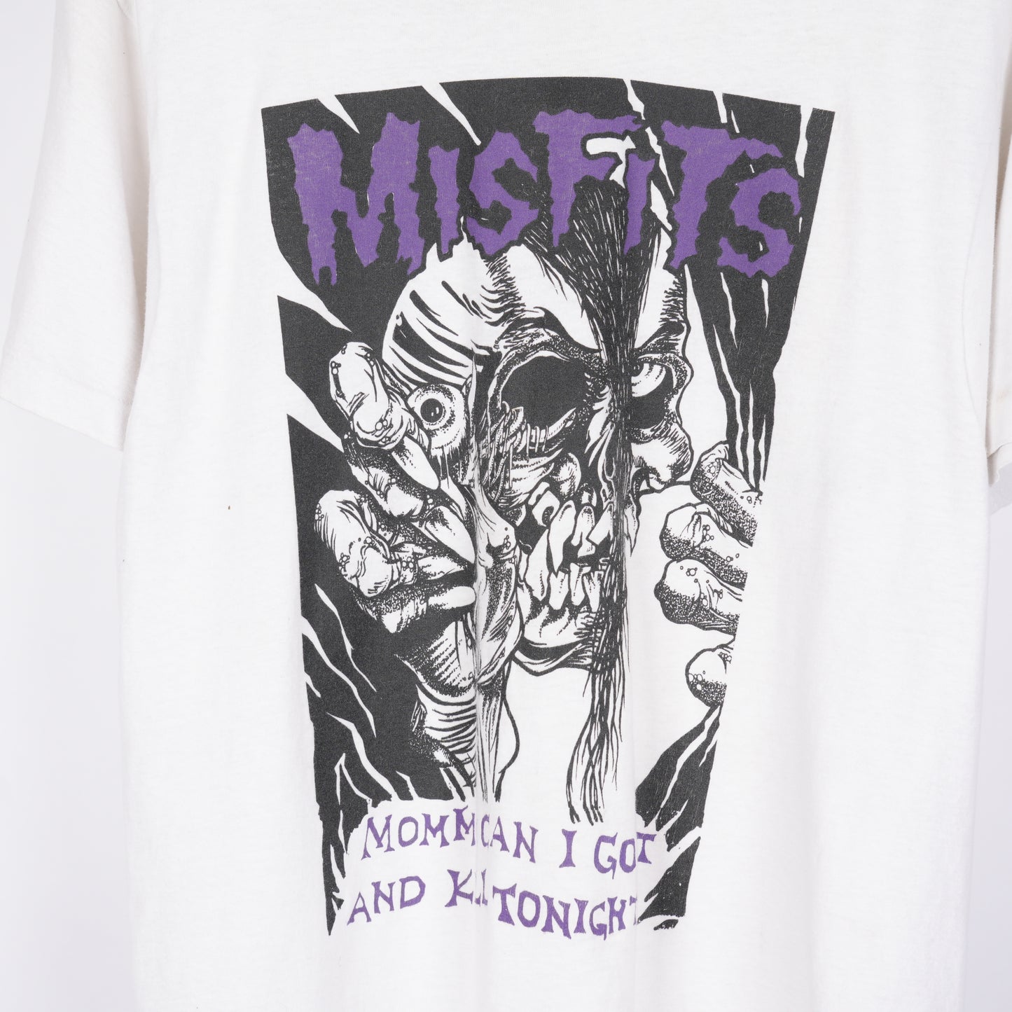 VINTAGE MISFITS MOMMY CAN I GO OUT AND KILL TONIGHT TEE