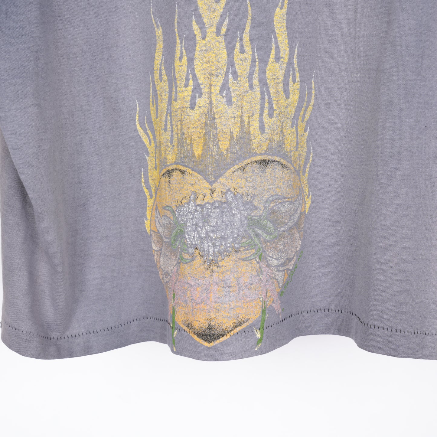 VINTAGE METALLICA BURNING SKULL TEE