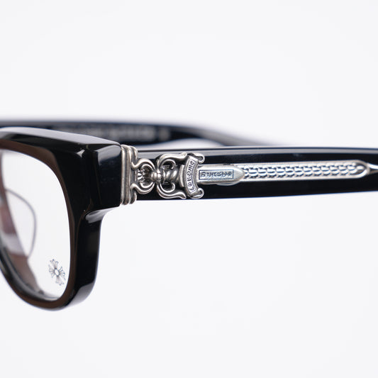 CHROME HEARTS BLACK CUNTVOLUTED GLASSES