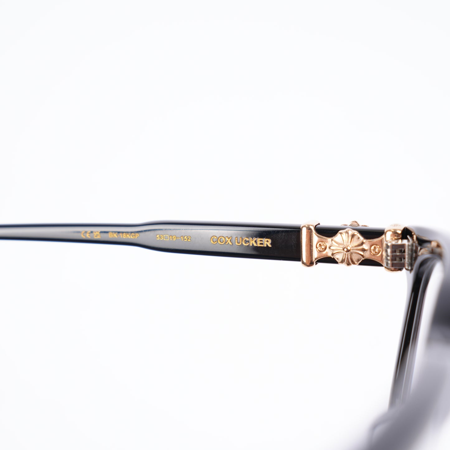 CHROME HEARTS BLACK COX UCKER GLASSES