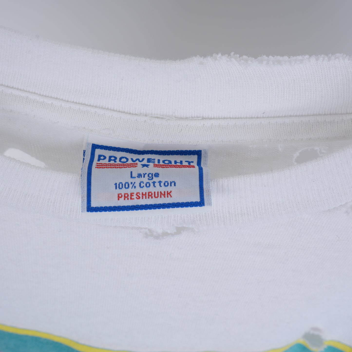 VINTAGE WHITE HEDONISM THRASHED T-SHIRT