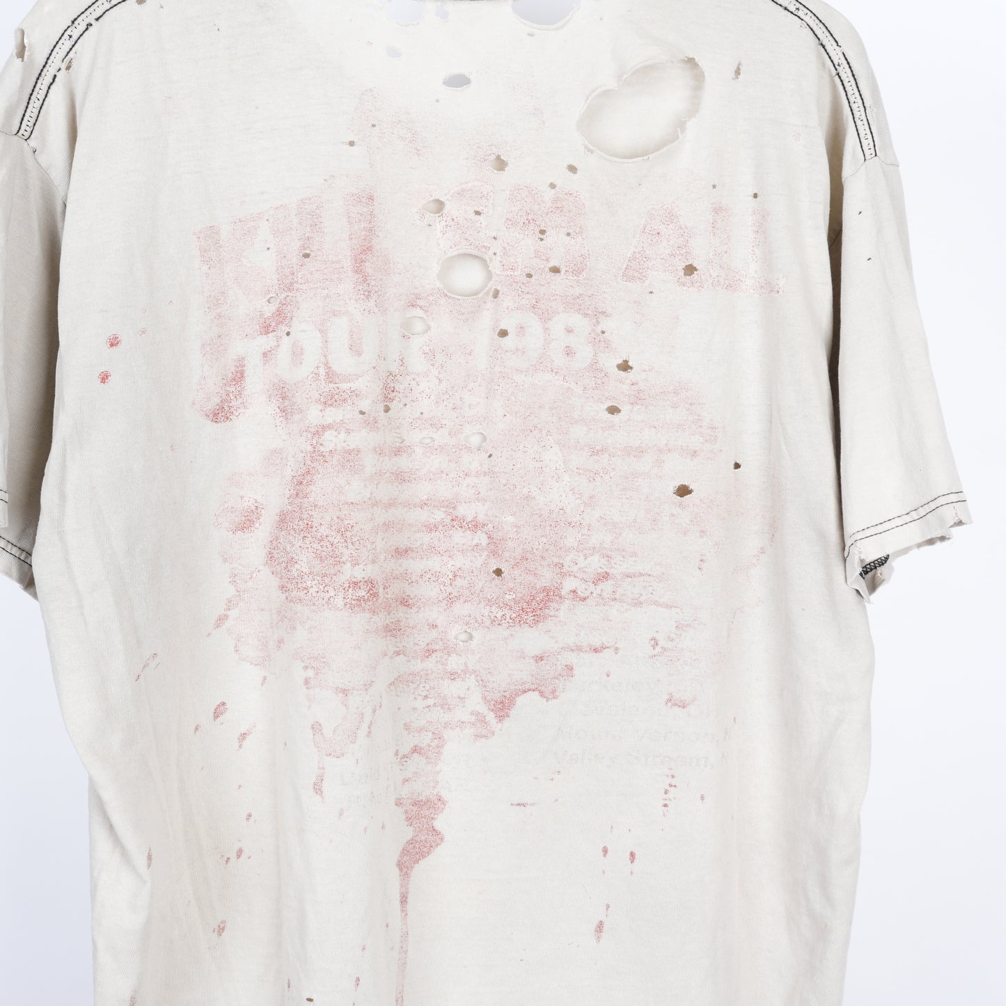 VINTAGE WHITE METALLICA TEE