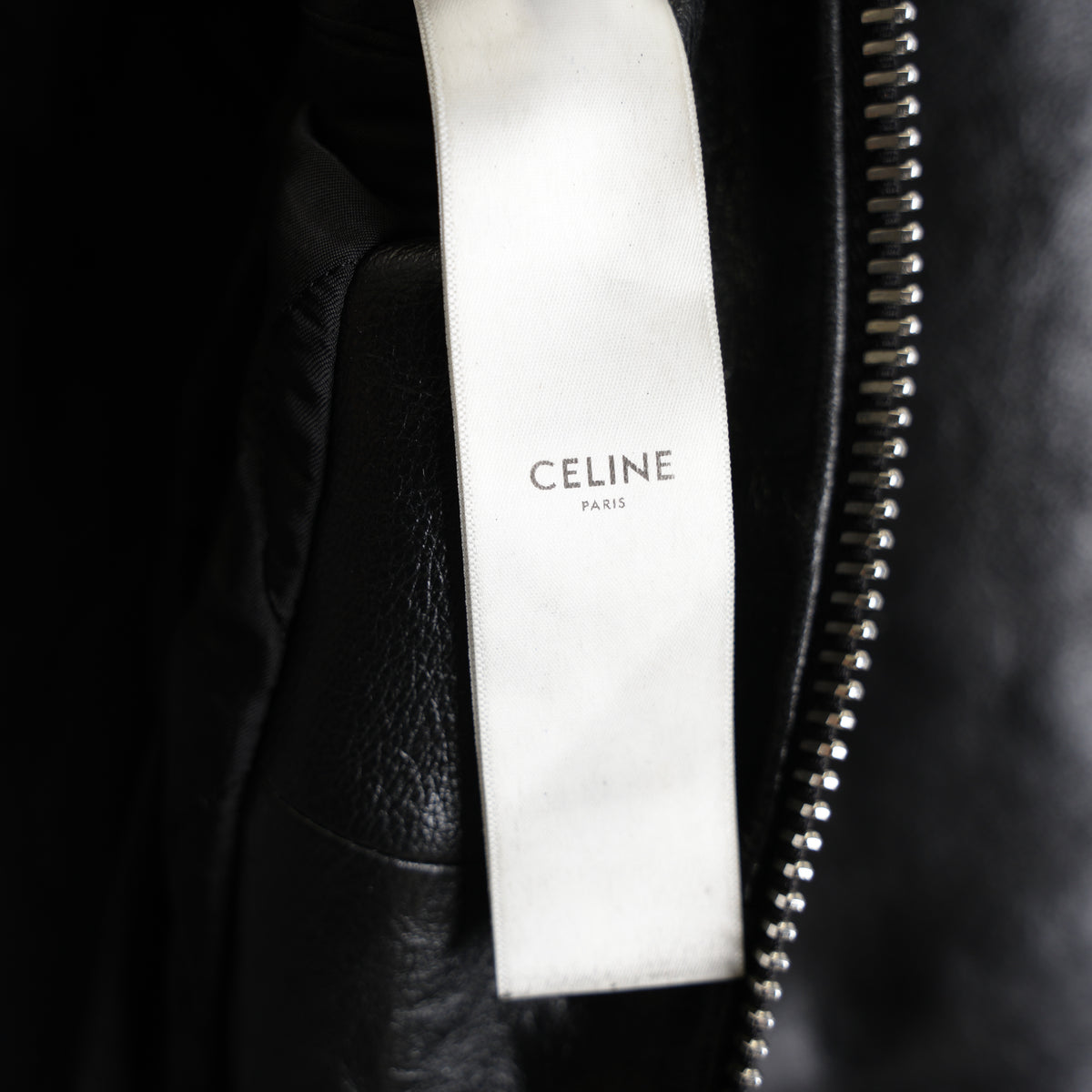 CELINE RARE HEDI SLIMANE POLICE LEATHER JACKET