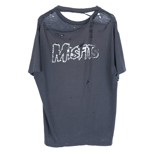 THRASHED MISFITS SKULL T-SHIRT