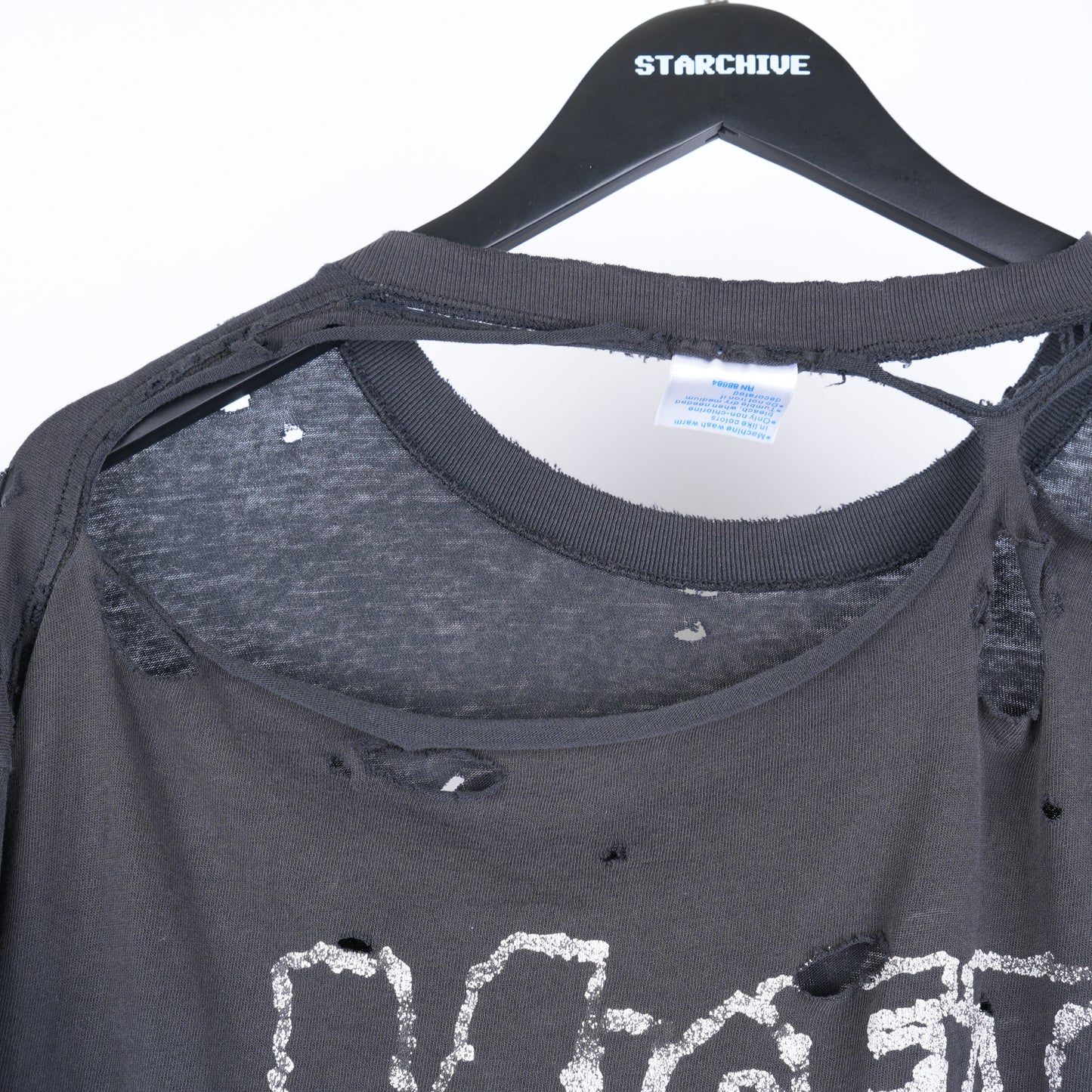 THRASHED MISFITS SKULL T-SHIRT