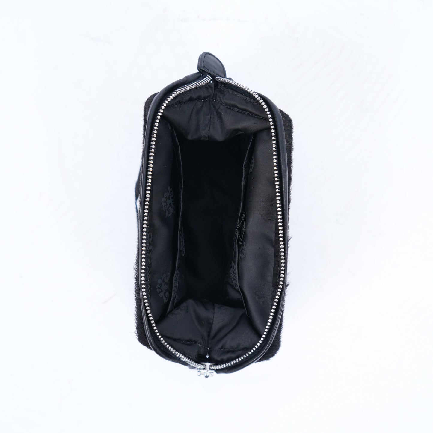 CHROME HEARTS PONY HAIR PATCH COSMETIC BAG