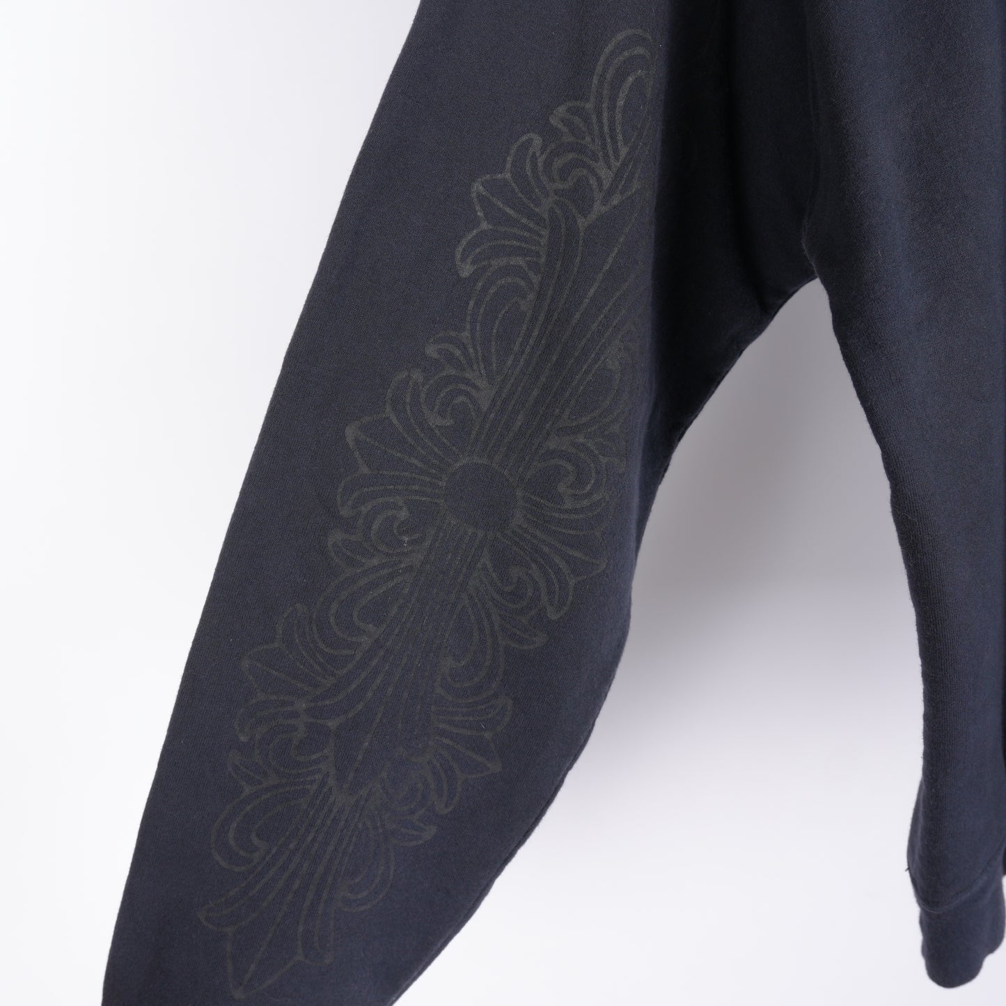 CHROME HEARTS VINTAGE SMOKED FLORAL DAGGER LONG SLEEVE