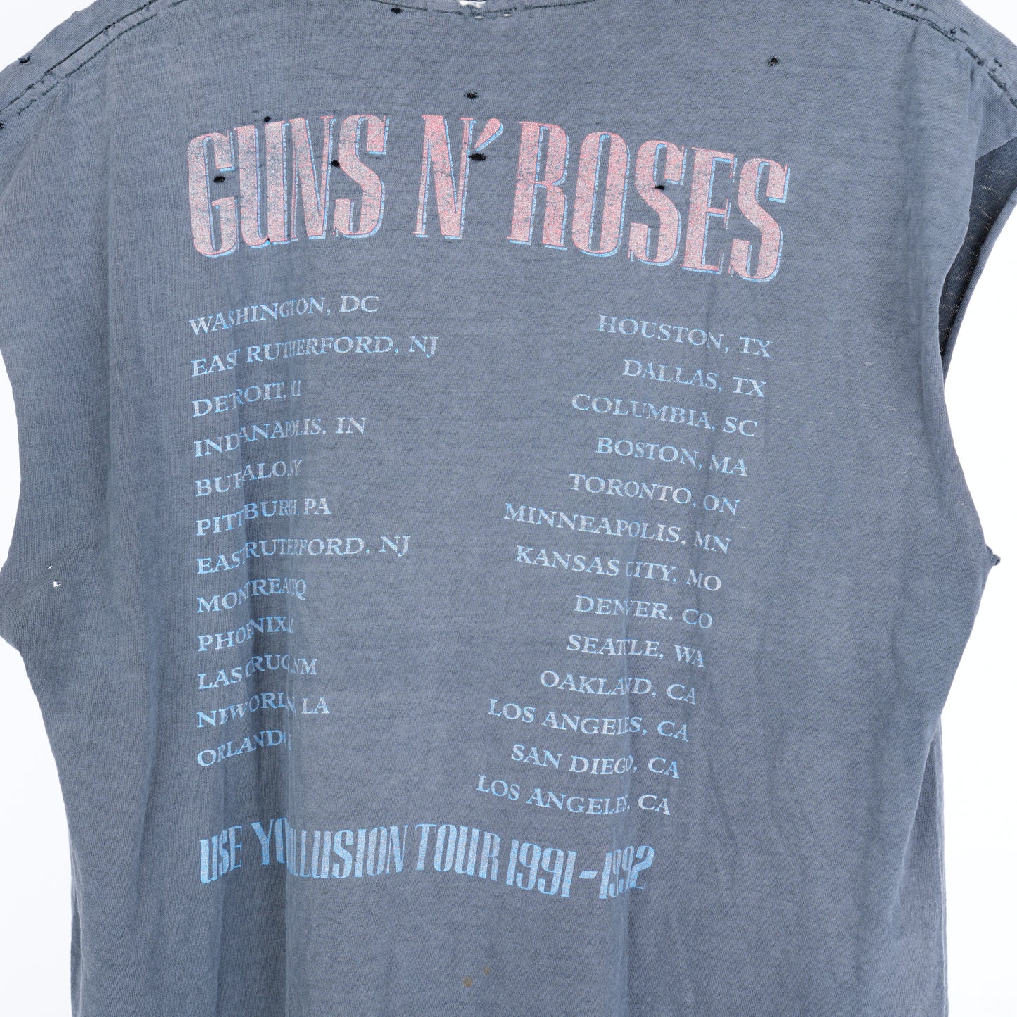 GUNS N ROSES THRASHED VINTAGE CUT OFF