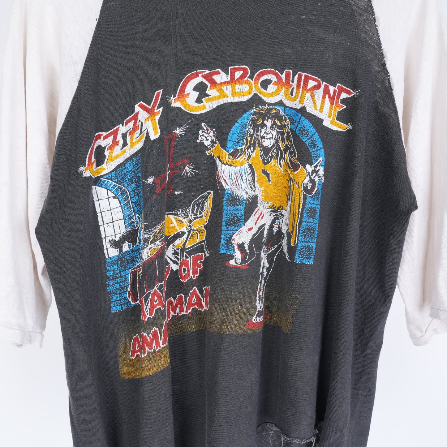 OZZY OZBOURNE BLIZZARD OF OZZ RAGLAN TEE