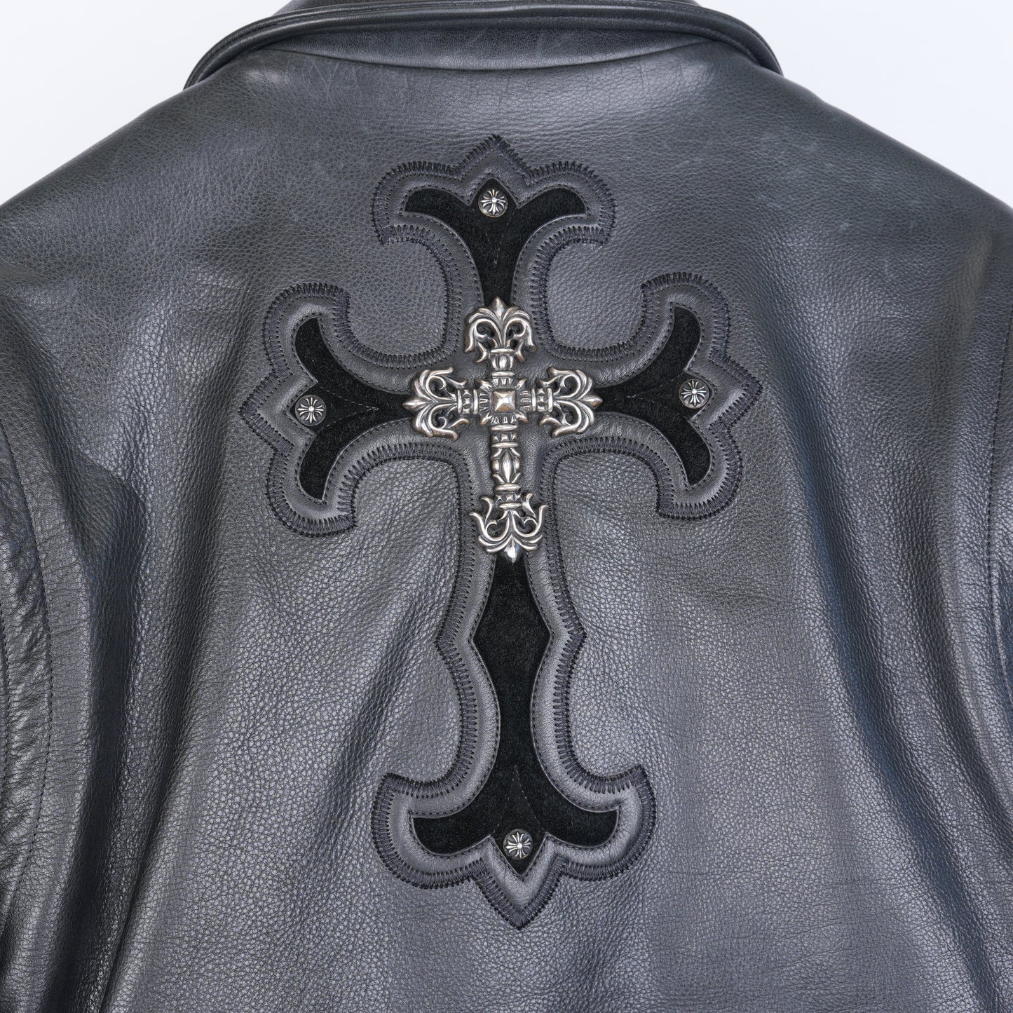 CHROME HEART FILIGREE LEATHER JACKET