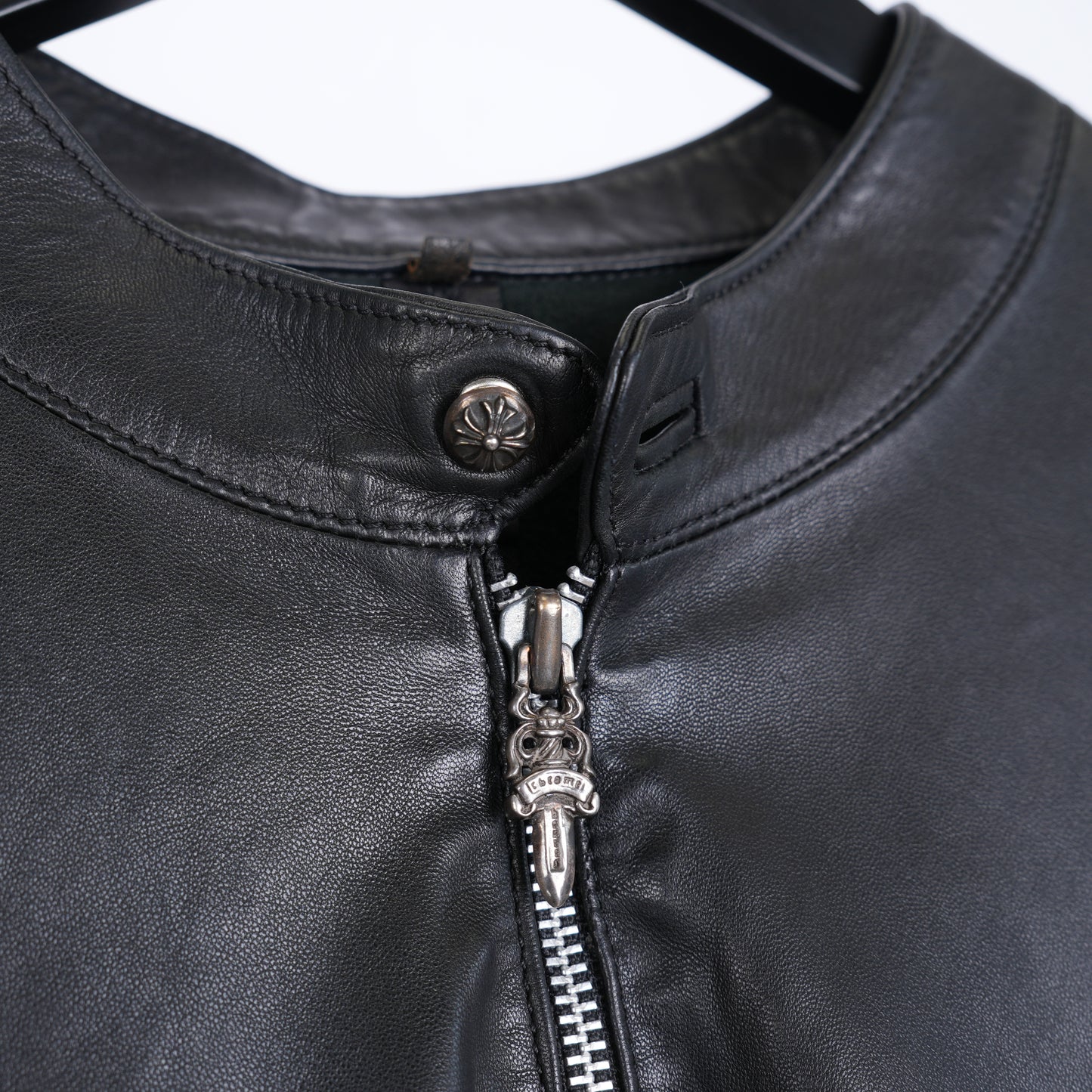 CHROME HEARTS EZ RIDER BIKER QUARTER ZIP JACKET