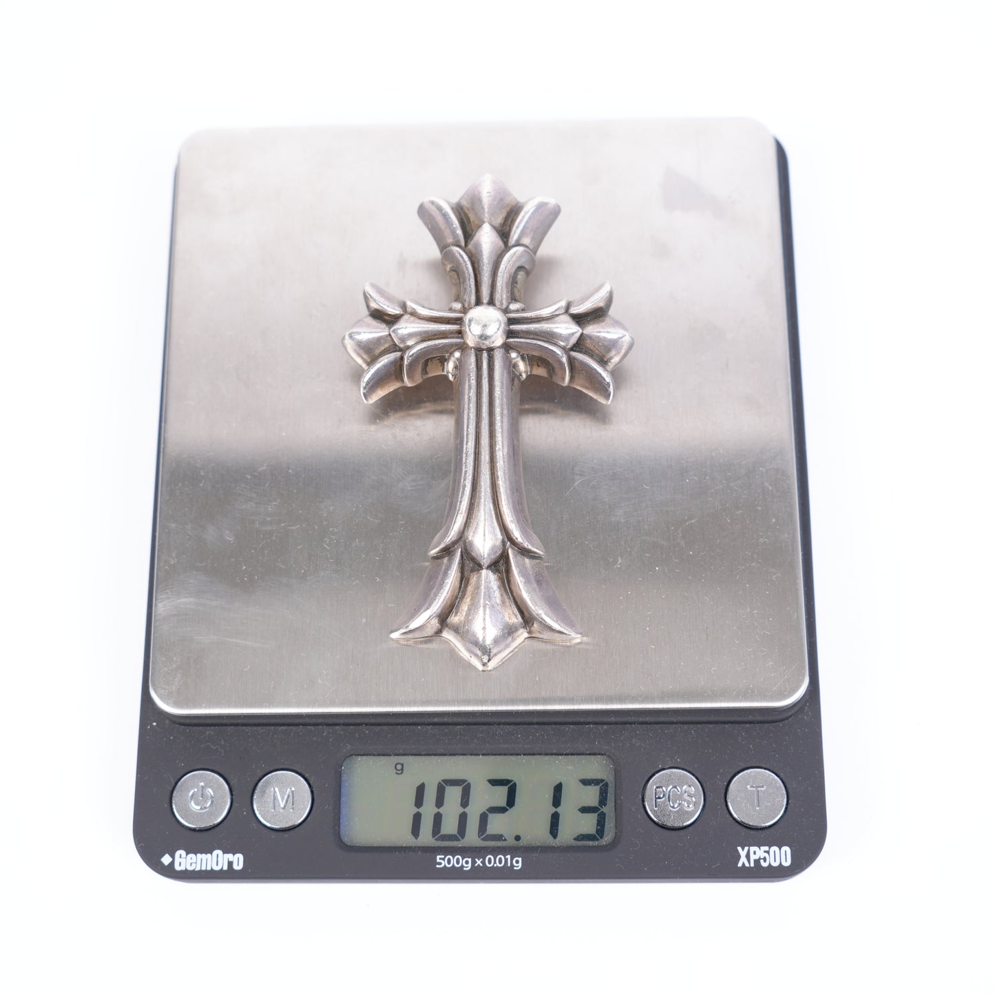CHROME HEARTS LARGE DOUBLE MALTESE CROSS PENDANT