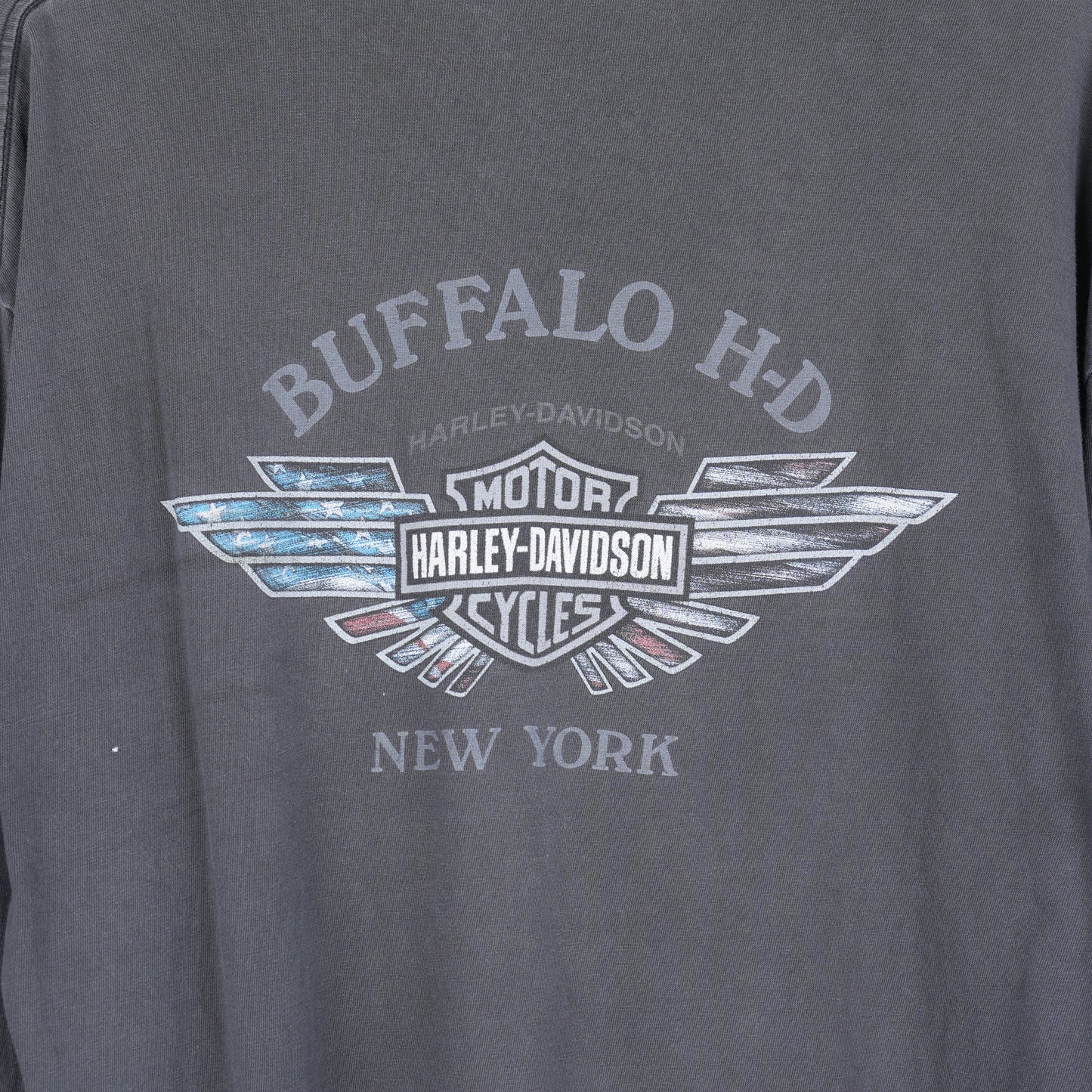 VINTAGE HARLEY DAVIDSON BLUE FLAME LONG SLEEVE TEE