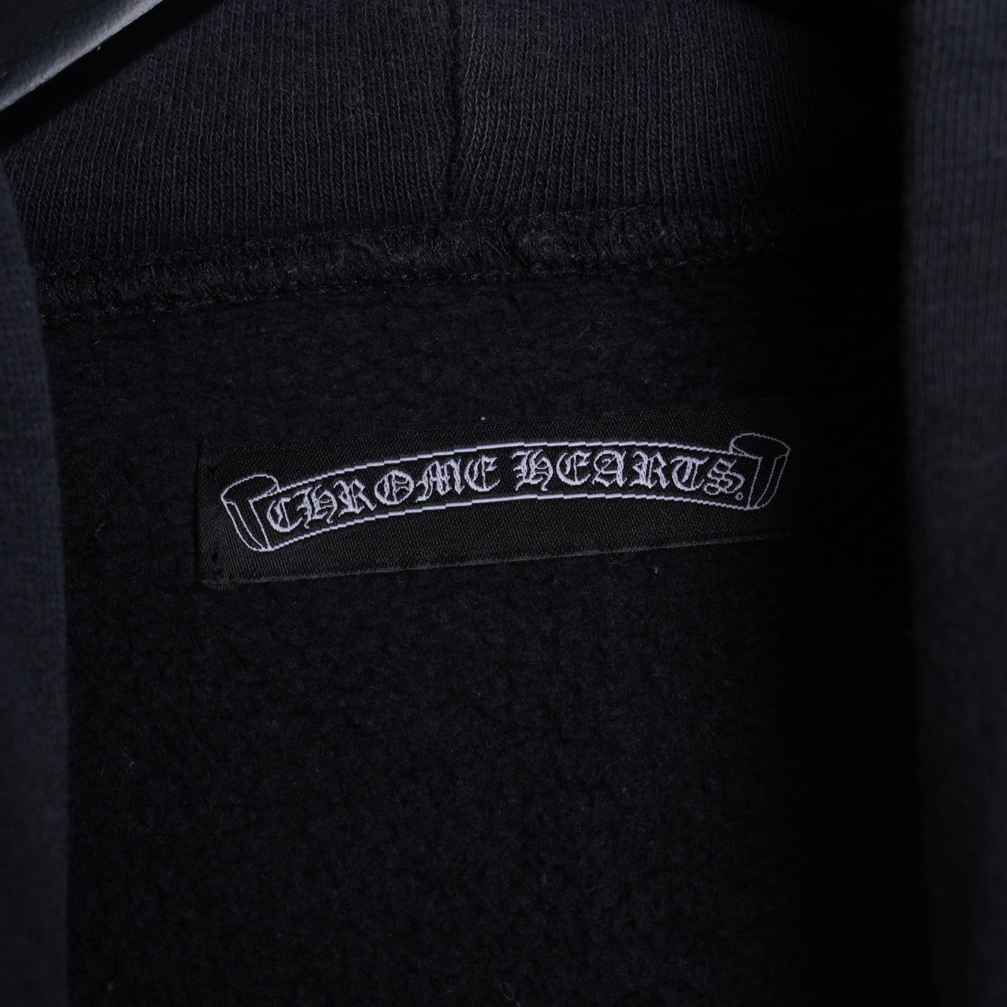 CHROME HEARTS LEATHER PATCH SLEEVE ZIP UP