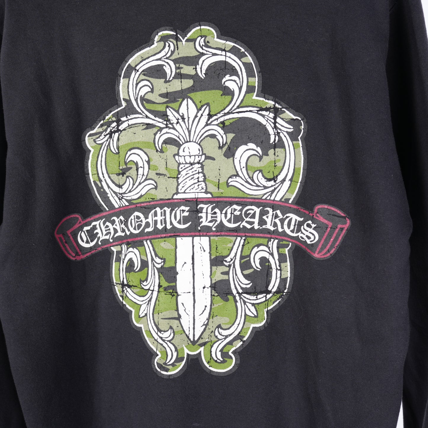 CHROME HEARTS VINTAGE DAGGER FLORAL ZIP UP