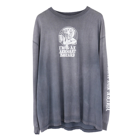 VINTAGE ARROGANT BASTARD ALE FADED LONG SLEEVE T-SHIRT