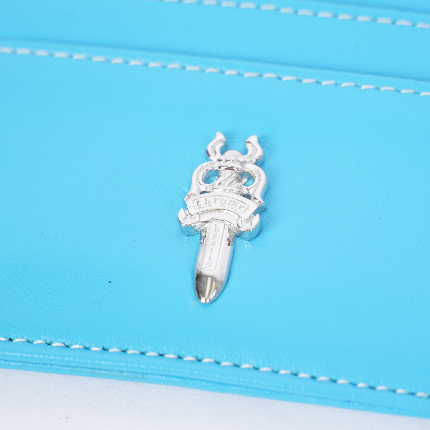 CHROME HEARTS BABY BLUE DAGGER CARD WALLET