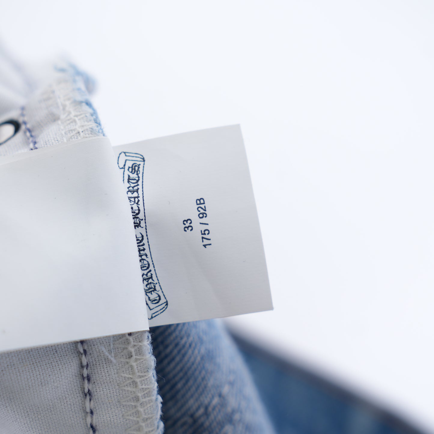 CHROME HEARTS ST BARTH'S ORANGE BLUE CHEETAH PATCH LEVI