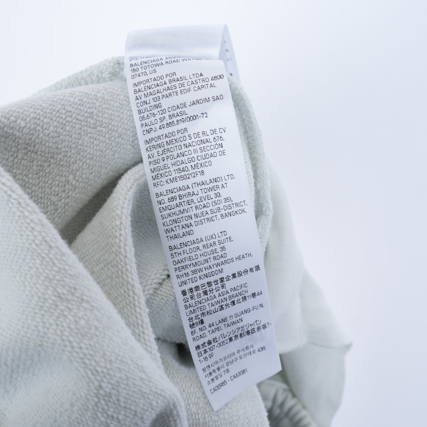 BALENCIAGA WHITE TATTOO SWEATPANTS